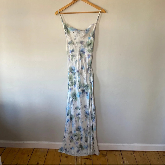 Bec & Bridge Corrine Watercolor Split Maxi Dress Women's 4 White Sleeveless NWOT - Picture 3 of 9